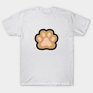 Cute Cat Footprint Design T-Shirt